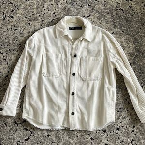 Ecru overshirt jacket